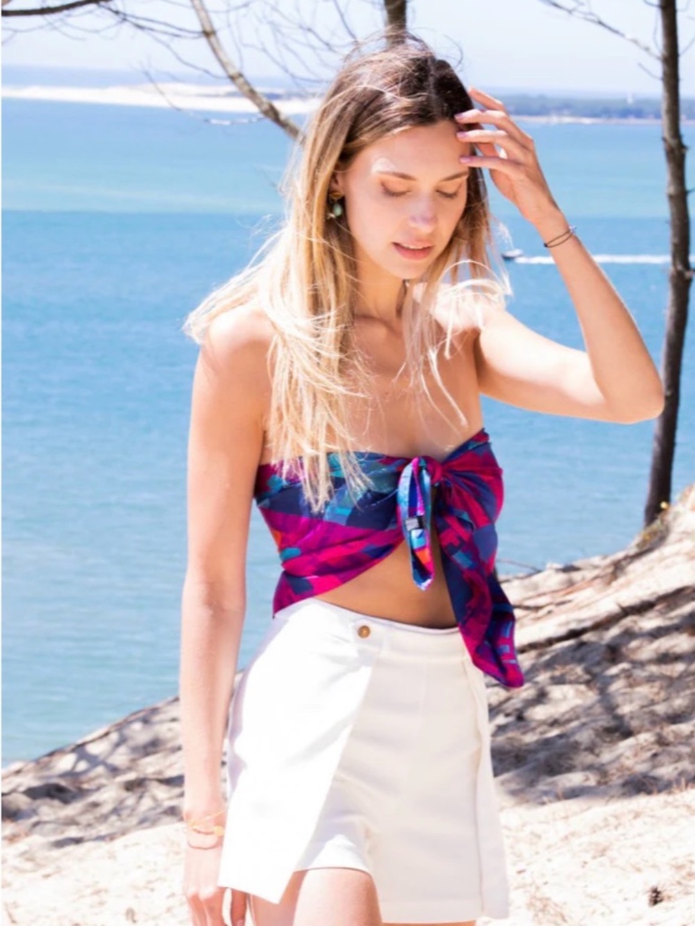 Petrusse Paris Silk Scarf - ARIANE Neon